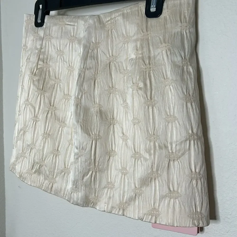 $315 Revolve Miscreants Hayle Mini Skirt in Ivory NEW Size 8